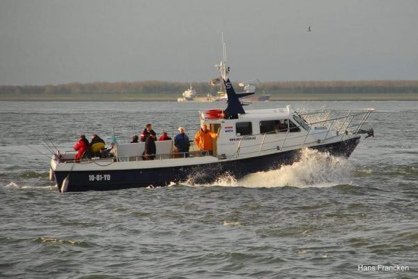 Ankervissen met De Zeearend op de Westerschelde