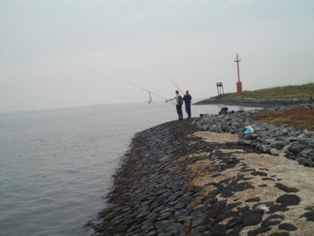 Nico, Jan en Jeroen, gepen aan Bruinisse