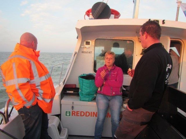 Alain op anker