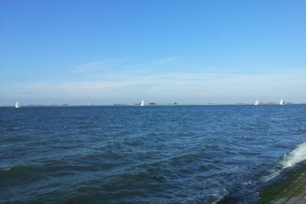 Wouter, vissen aan de Oosterschelde