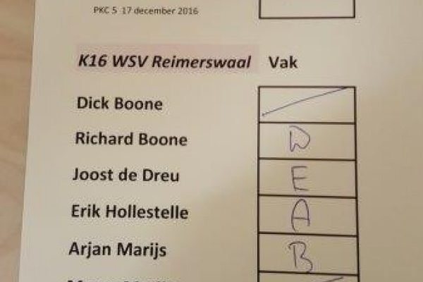 Laatste Penn Korps Competitie wedstrijd