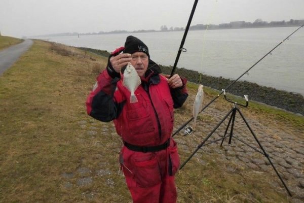 Vissen op Gul in de Waterweg