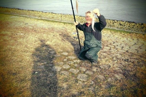 Henry en Jack, vissen aan de Waterweg
