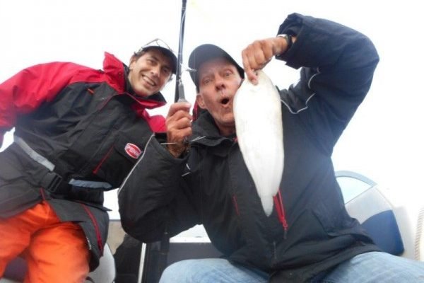 Vissen op tong, samen met Frank