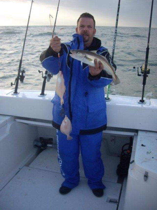 Rob Verspaandonk op anker.