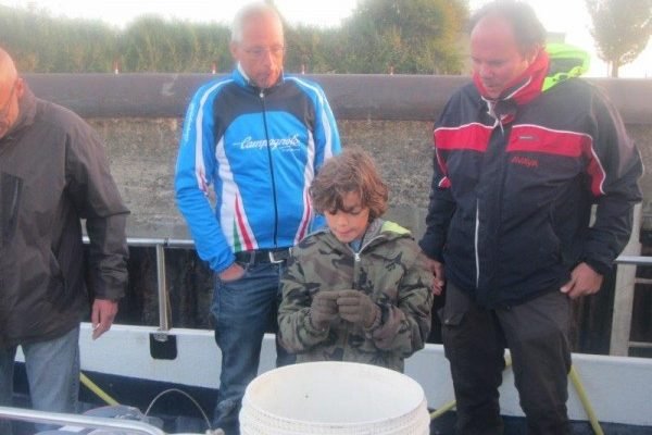 Alain en Isi op de Westerschelde