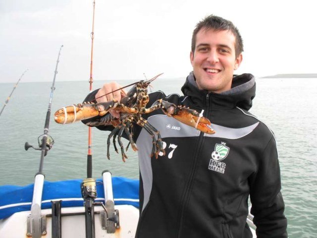 Vissen op de Oosterschelde, Luc en Gregory