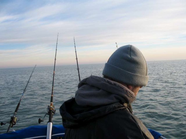 Luc en Jurgen op de Oosterschelde