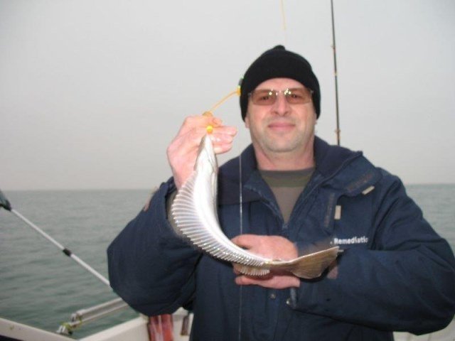 Lucky Luc, Oosterschelde, op schar vissen