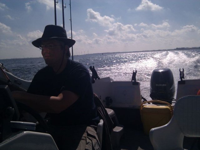 Wim en Stephane aan het Goese sas