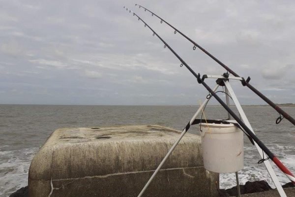 Stefan, vissen bij Wijk aan Zee