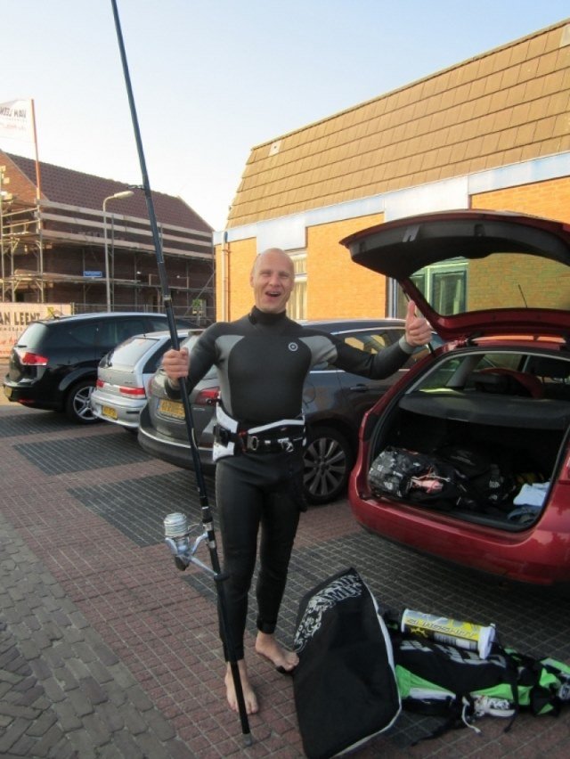 De eerste aan de dobber, voor Maup