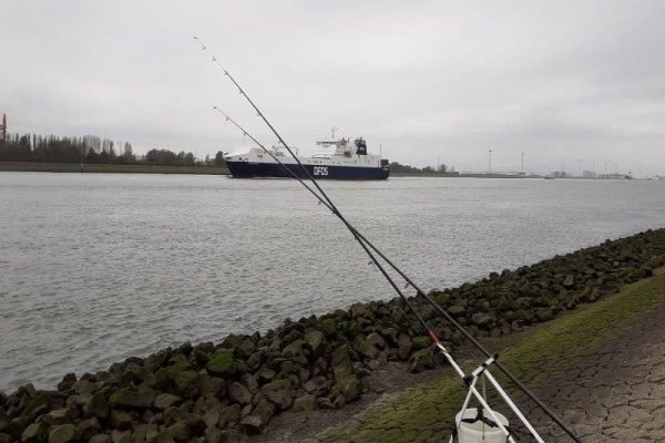 Stefan, vissen aan de Waterweg