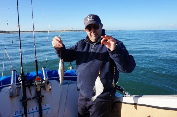Lucky Luc en Didier, vissen op de Oosterschelde