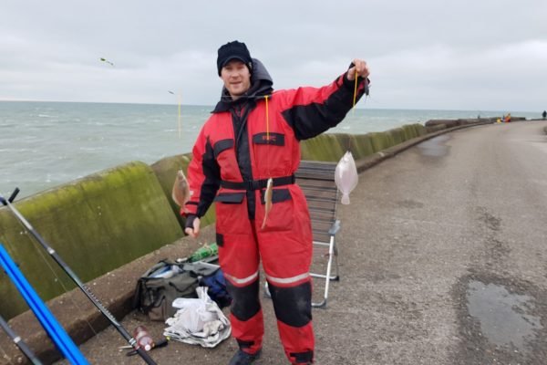 Joeri, vissen aan de Zuid-pier van Ijmuiden