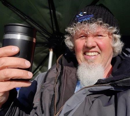 Erik, vissen aan de Waterweg