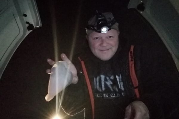 Gino, vissen aan de Westerschelde